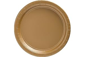Gold Round Party Plates - The Epitome of Elegance for Memorable Occasions