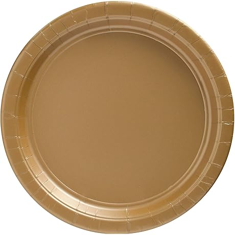 Gold Round Party Plates - The Epitome of Elegance for Memorable Occasions