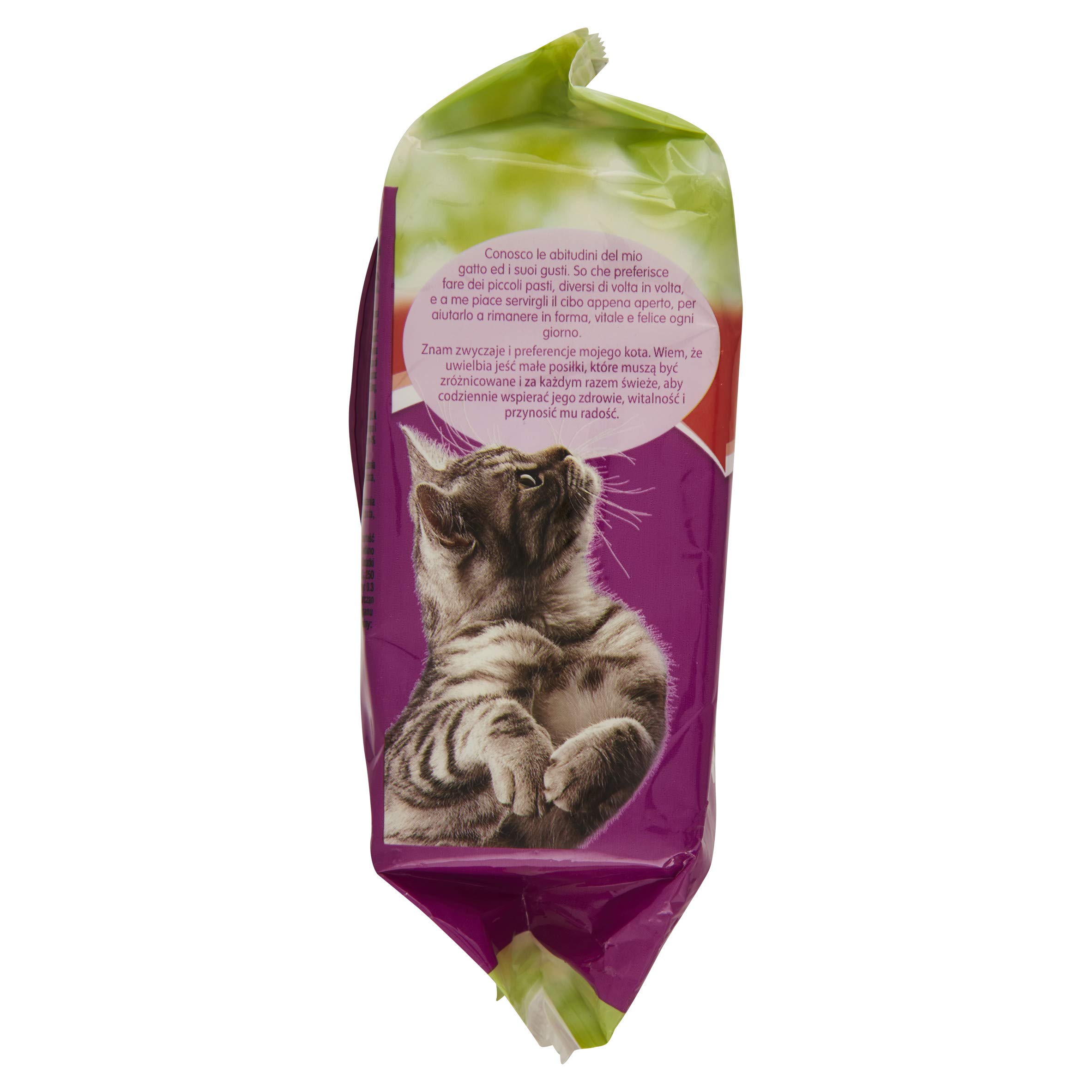 Whiskas Pranzetti in Salsa 1 Ans 6 x 50 g, Nourriture pour Chat avec bœuf, Agneau et Poulet - 12 Paquets (72 pièces au Total)