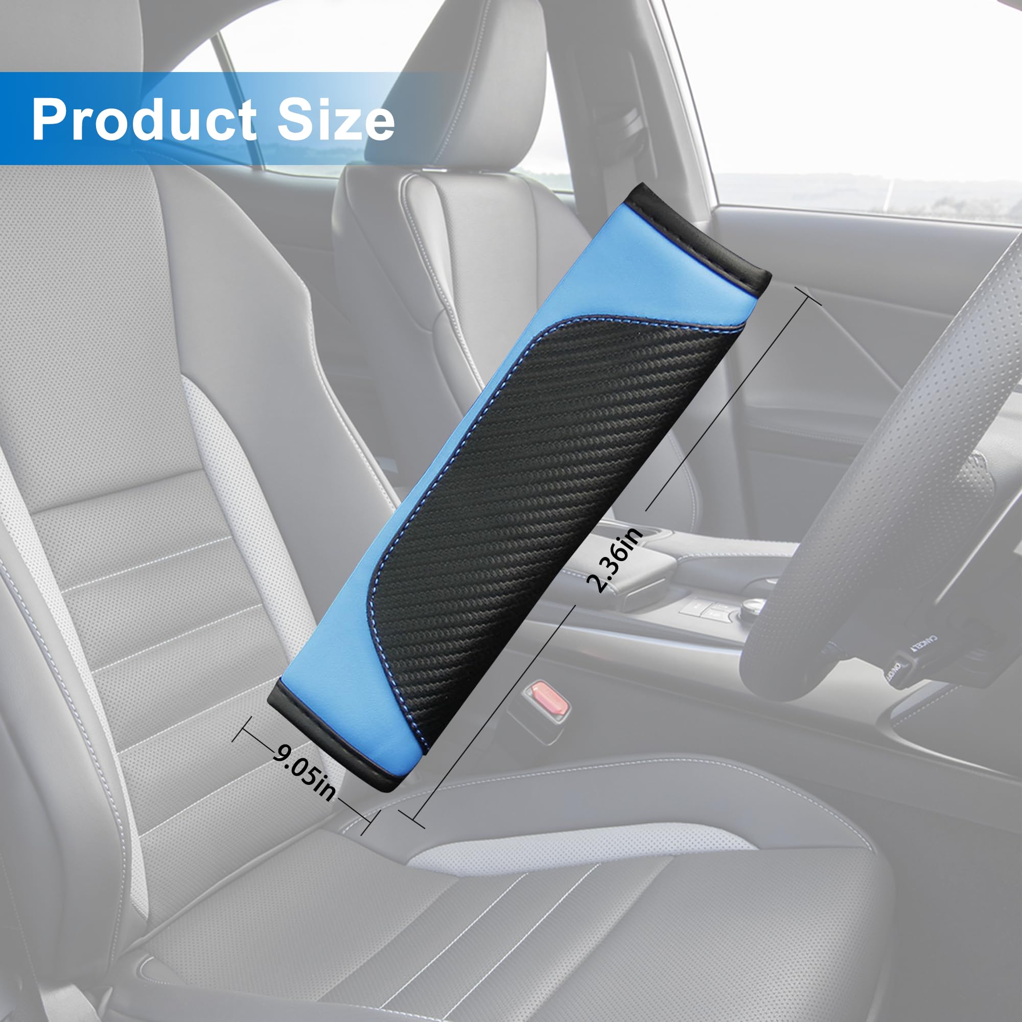 Adjustable Velcro Belt Covers Car Seat Belt Cushion,Custom Txt