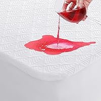 Vista 1 de Protector de Colchón California King, Funda de Colchón Impermeable Lavable de Rayón, Cubierta de Colchón Transpirable Silenciosa, Protector de Cama