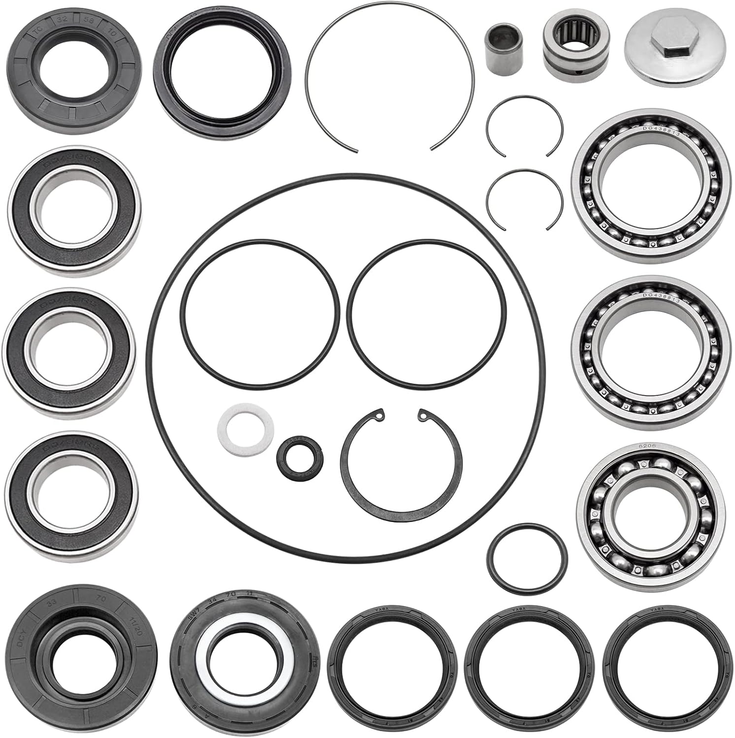 Swingarm Bearing Seal Rebuild Kit For Honda Recon 250 TRX250 - Foto 9