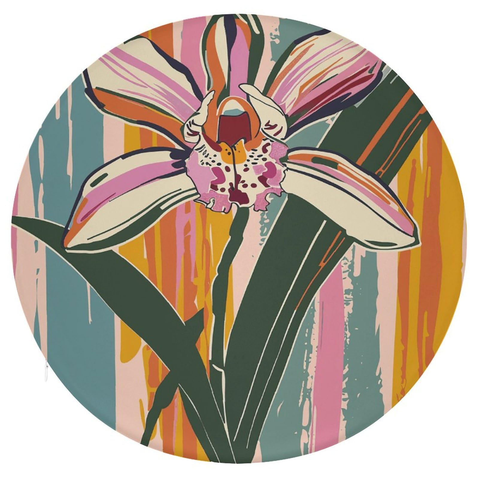 Coussin de siège rond pour soulager le dos sur une chaise de salon ou un fauteuil de balcon