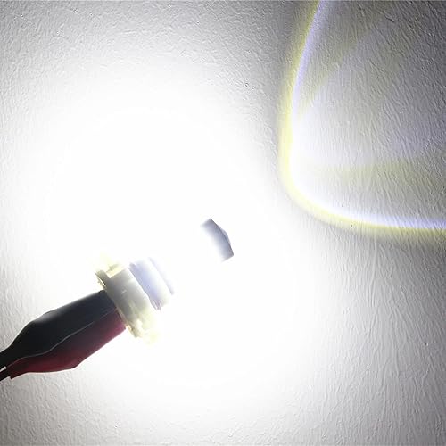 Miniatura 6 de Alla Lighting Bombillas LED antiniebla 2835 51-SMD superbrillantes 5202 5201 de 2000 lúmenes, PS19W 5202, 5201, repuesto para faros antiniebla de 12