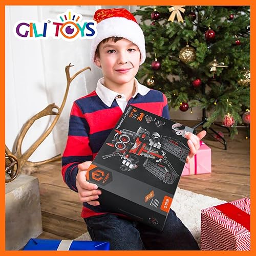 Miniatura 8 de GILI Robot Building - Kit de construcción de control remoto de regalo STEM para niños 8-12 - 3 en 1 juguetes educativos para niños de 6 7 8 9 10 11