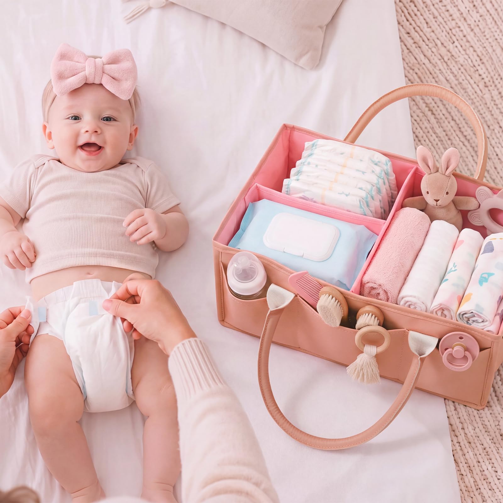 WERNNSAI Organizer per pannolini per bambini, regalo portatile per baby shower