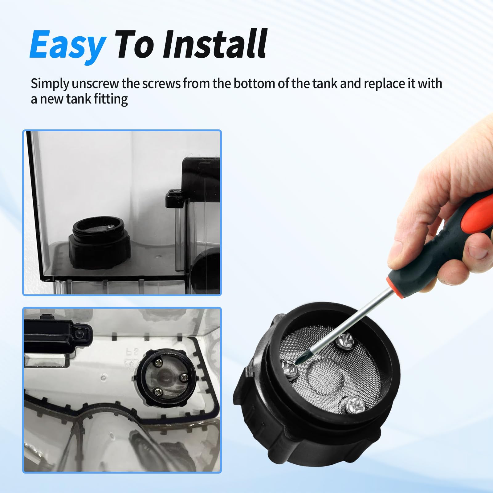 Amazon.com: Water Tank Connector Blockage Accessory Screw Kit for