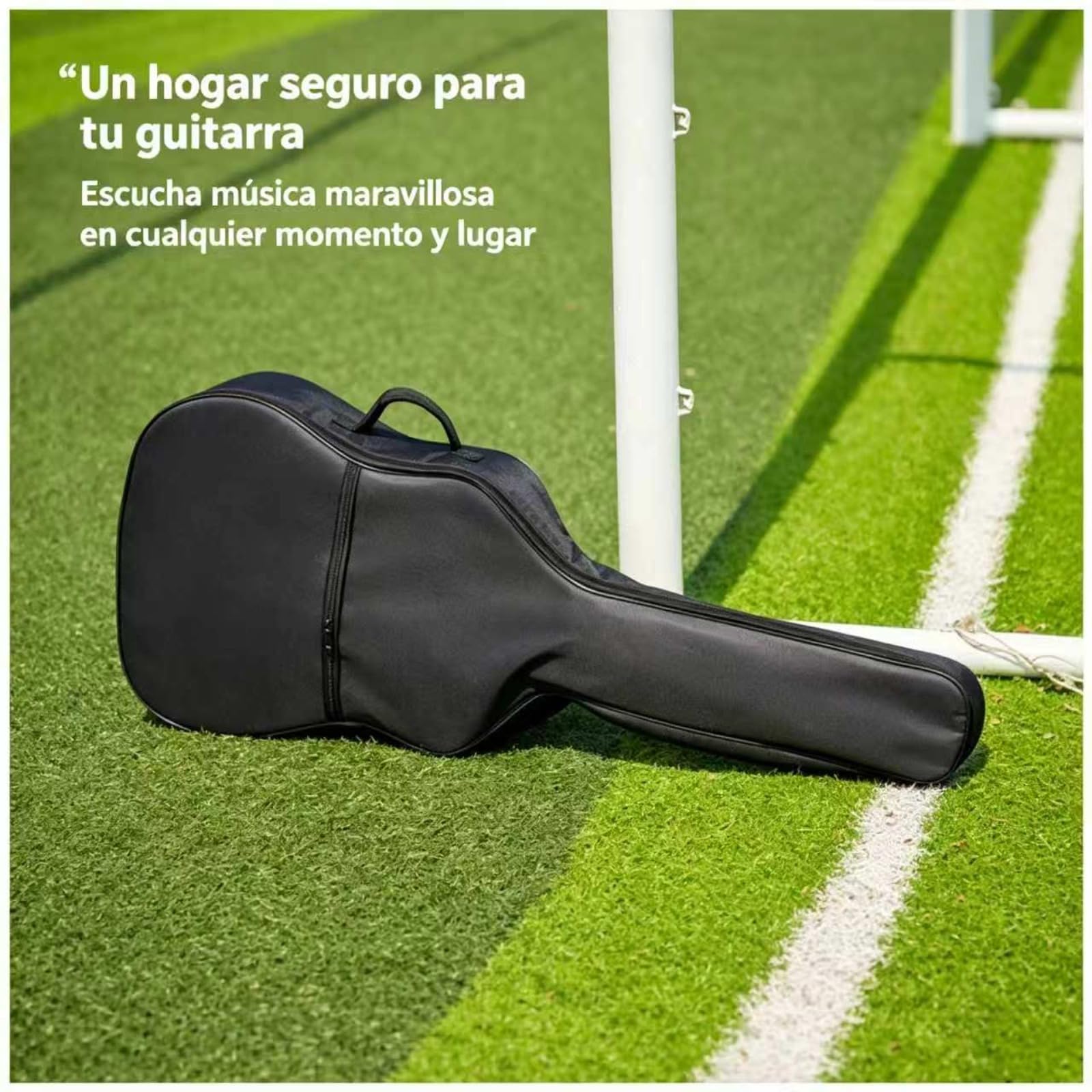 Funda 40/41" Guitarra Oxford 420D Impermeable Acolchada Incluye Cejilla | Funda 420D impermeable acolchada para guitarra. Correa ajustable, bolsillo frontal. Incluye cejilla. Ligera y portable.