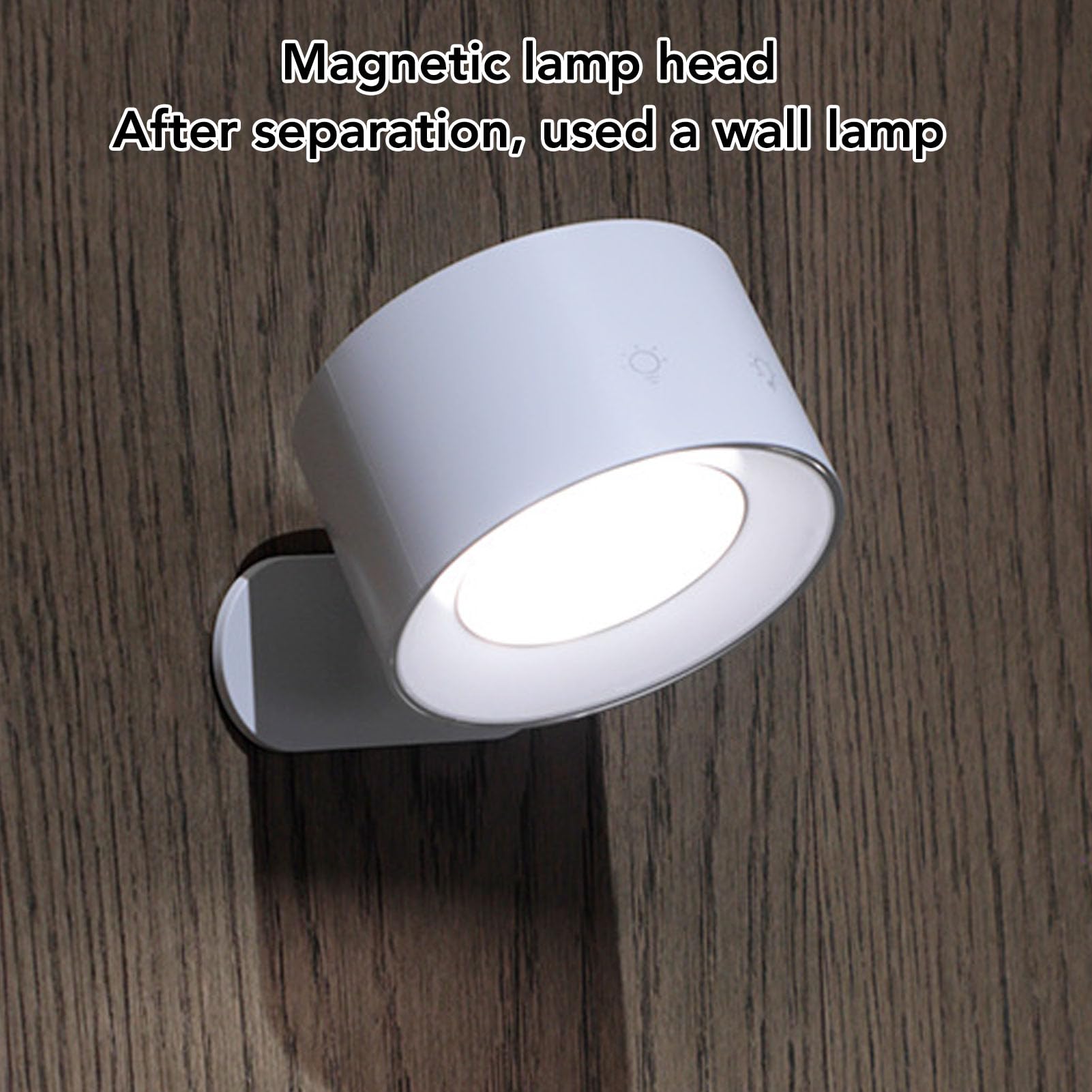 LED Schreibtischlampe mit magnetischem kabellosem Laden dimmbare Touch-Steuerung Leselicht 2000 mAh Akku für Schlafzimmer Büro Arbeitszimmer Schreibtisch Nachttisch
