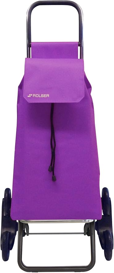 title=Rolser RD6- Trolley per la Spesa in Alluminio, Saquet in Nylon, Colore Viola