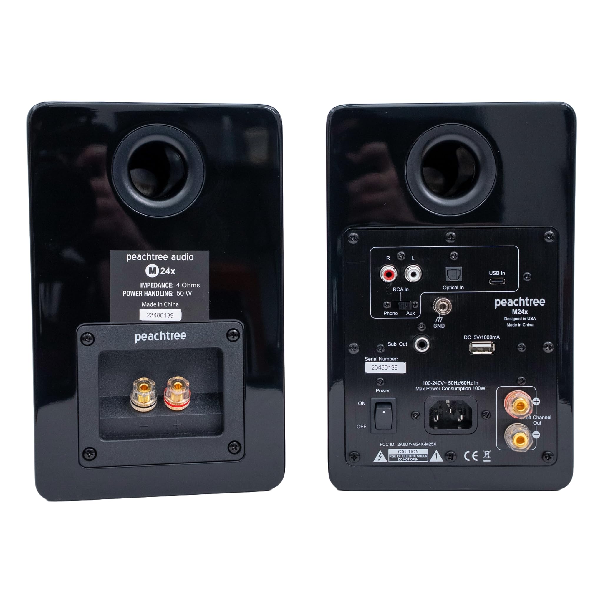 Amazon.com: Peachtree Audio M24x Powered Bluetooth Bookshelf