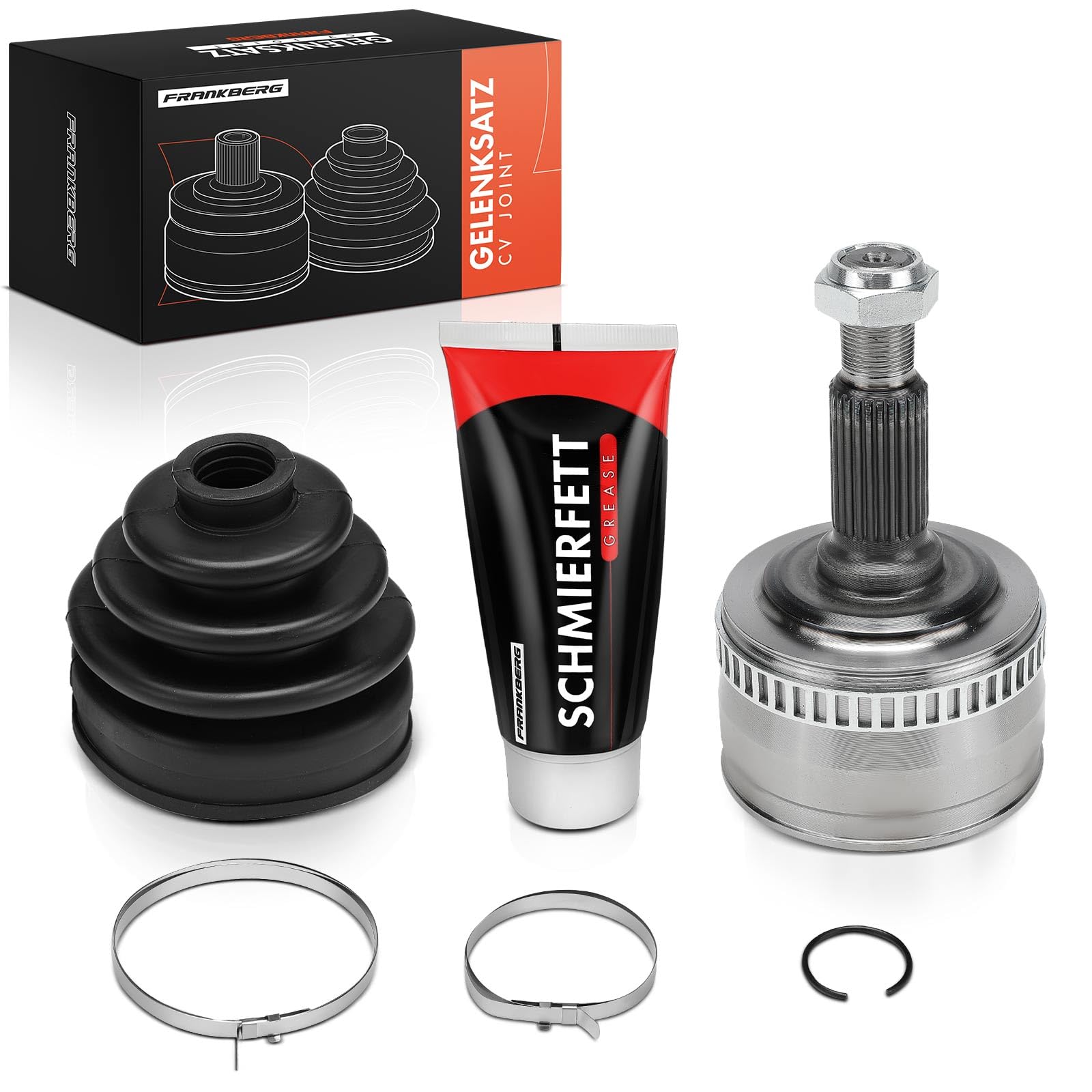 Frankberg Kit de juntas homocinéticas lado de la rueda eje delantero | Compatible con: Clase V 638/2, Autobús Vito W638, Furgoneta Vito W638