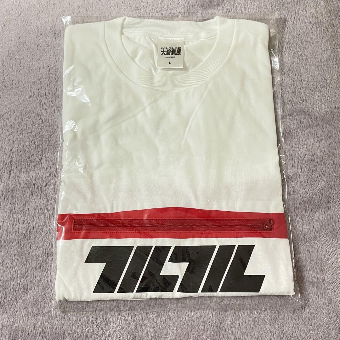 XLサイズ　フルフルジッパー　Tシャツ　モンハン　大狩猟展 イーカプコン |モンスターハンター20周年-大狩猟展- Tシャツ 環境生物