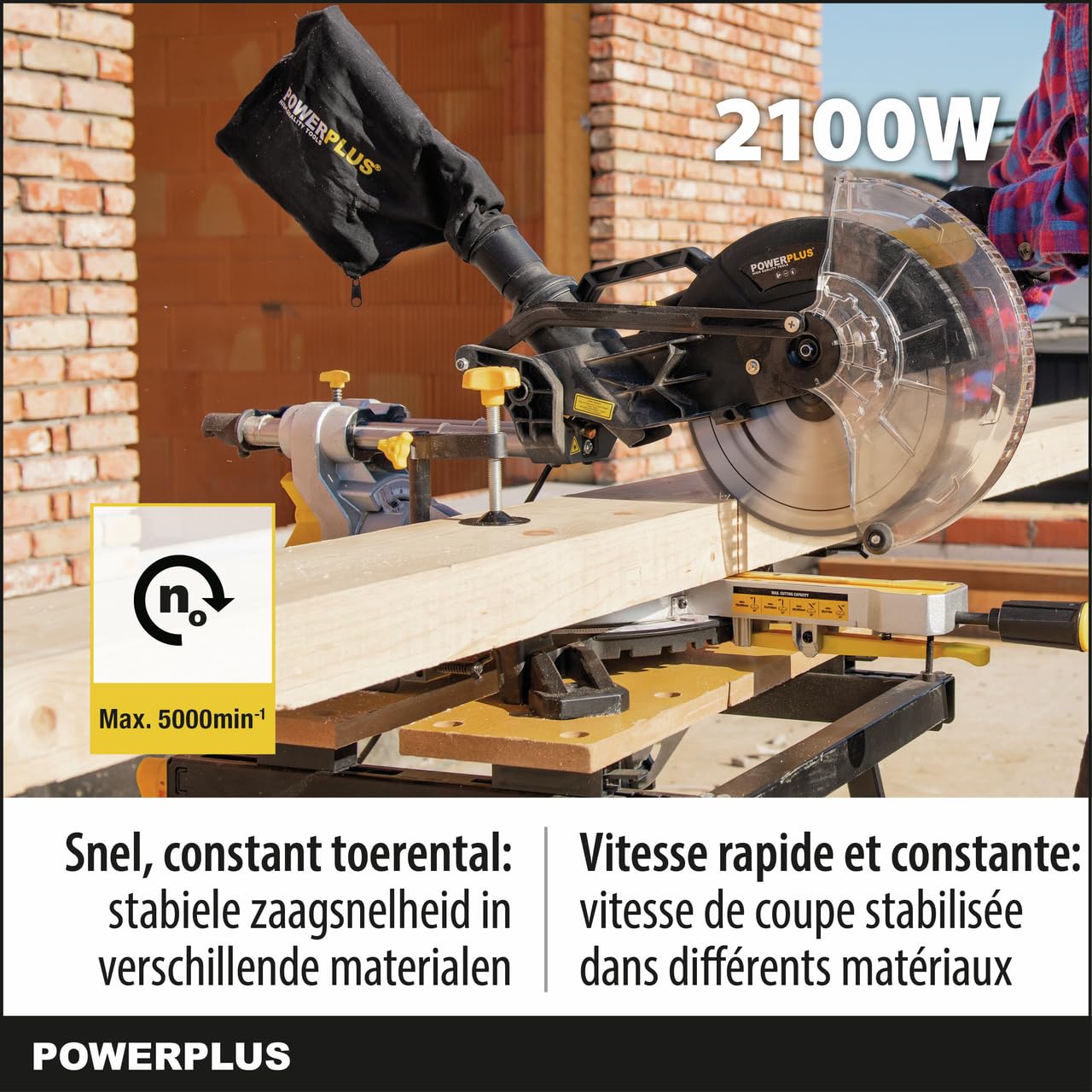 Varo y Kreator, POWX075730S Ingletadora corte telescópica 2100W - 254mm