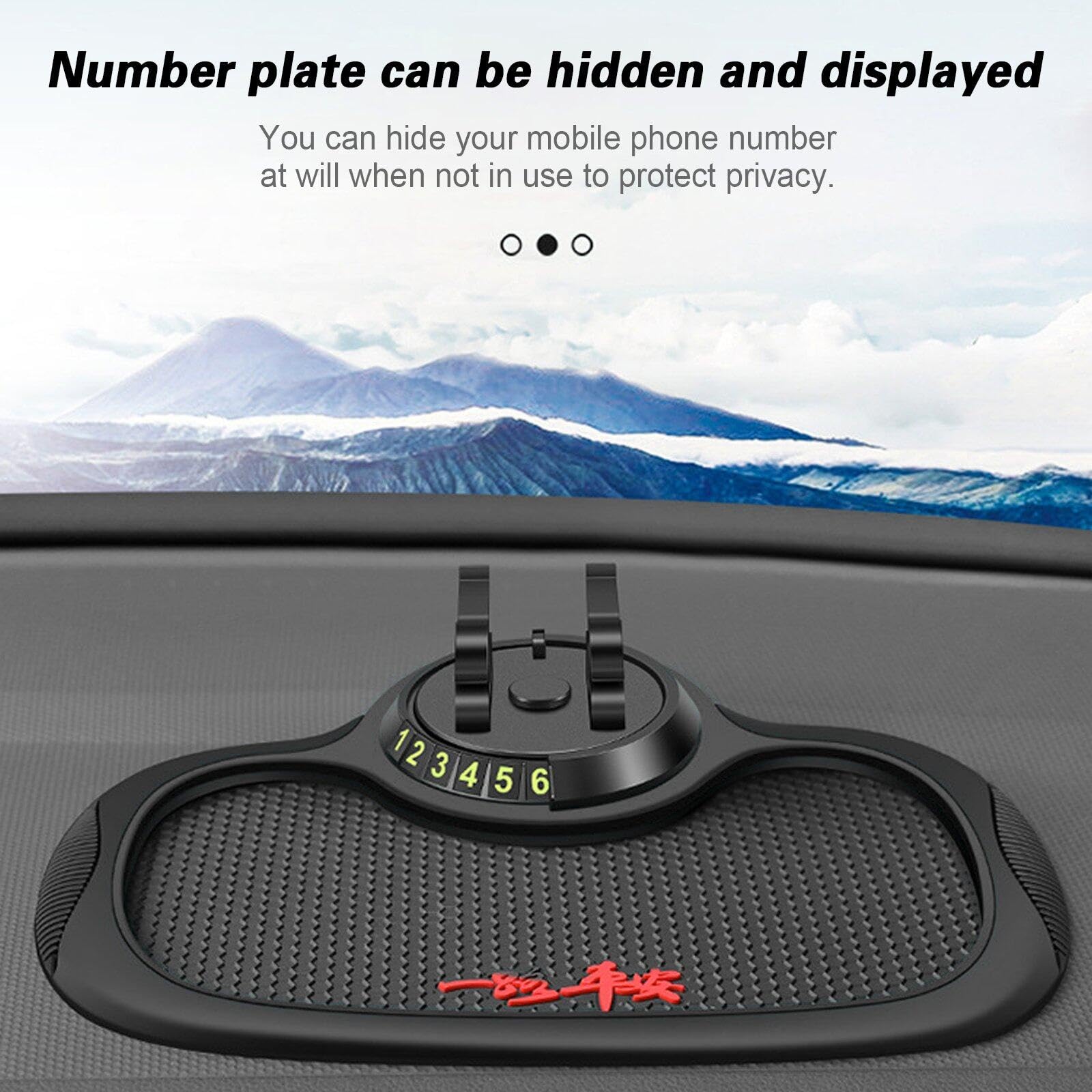 Tappetino Antiscivolo Auto Multifunzione In Silicone Nero - Universale Per Cruscotto, Cellulare, Chiavi, Occhiali, GPS