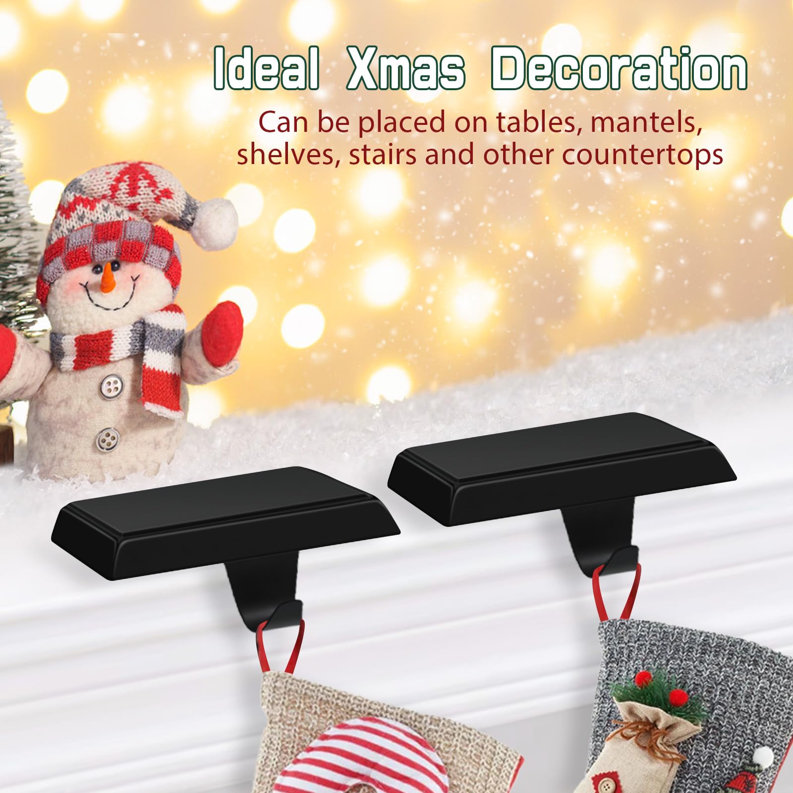 6 Weihnachtsgirlanden-Aufhänger Aus Silikon – Selbstklebend, Grün, Weihnachtsbaum-Design