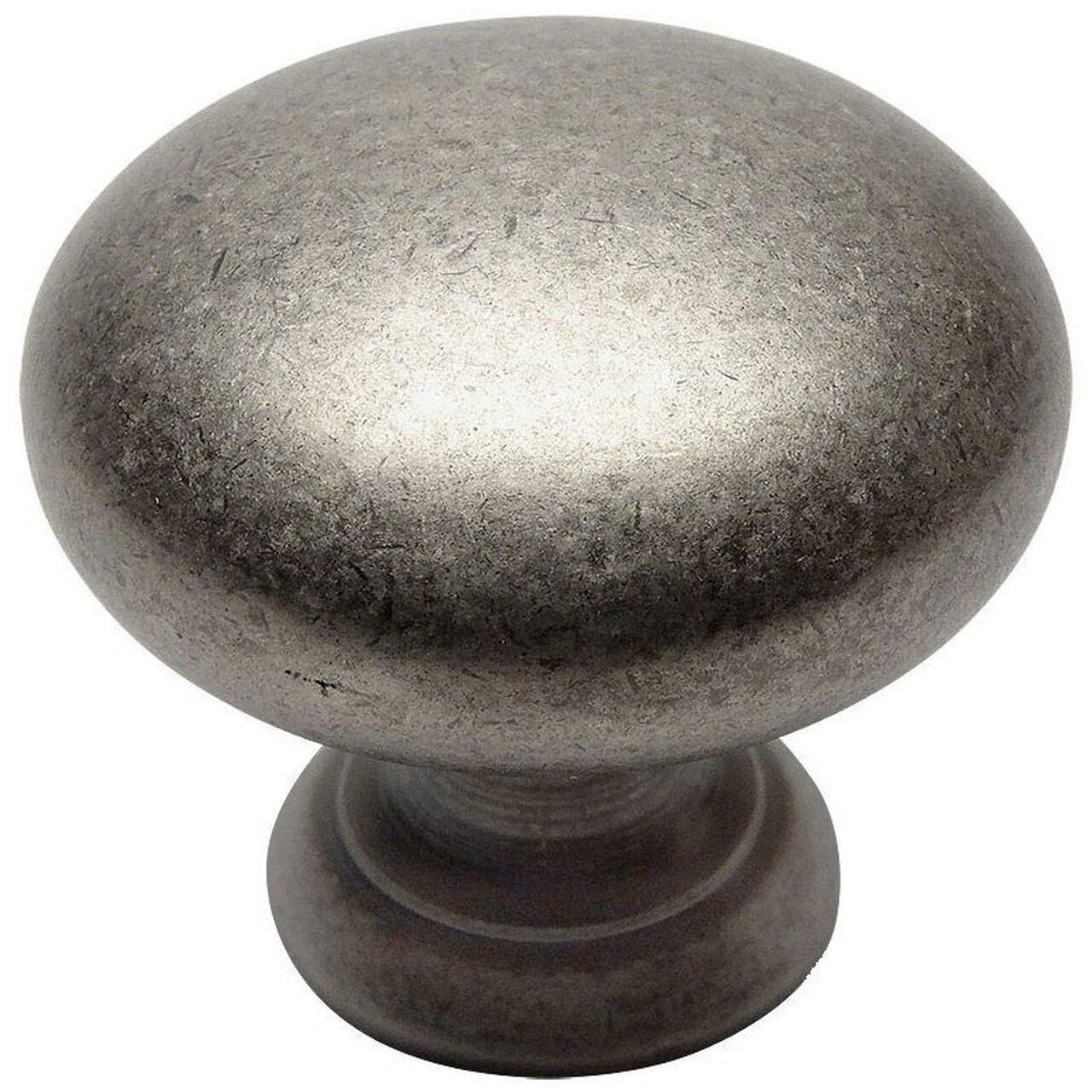 Cosmas Weathered Nickel 10 Pack 4950Wn Cabinet Hardware Round Mushroom Knob - 1-1/4" Diameter
