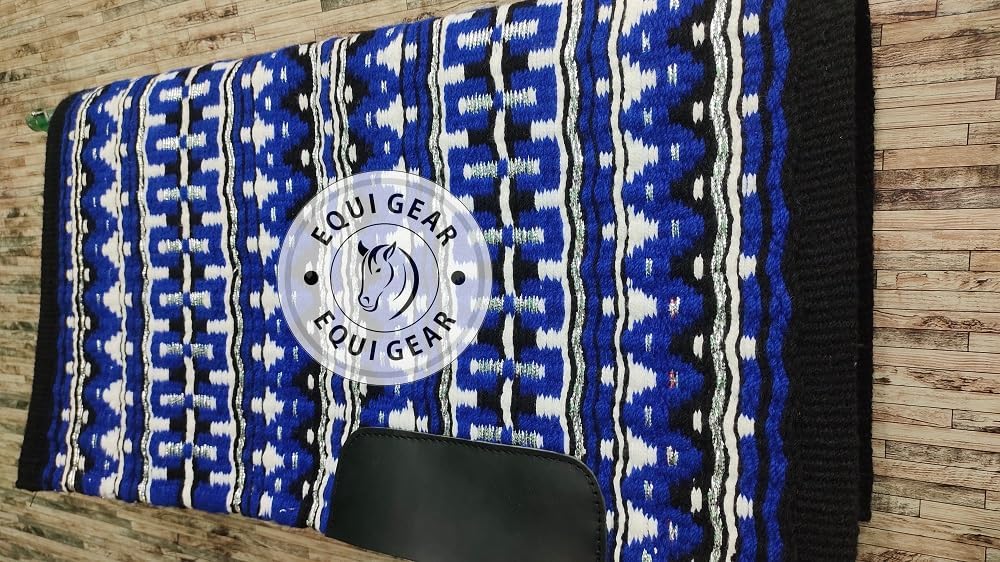Horse Western Show Saddle Blanket/New Zealand Wool Western Saddle Blanket Top Wool Pad Sensor Flex (Customization Available) N263