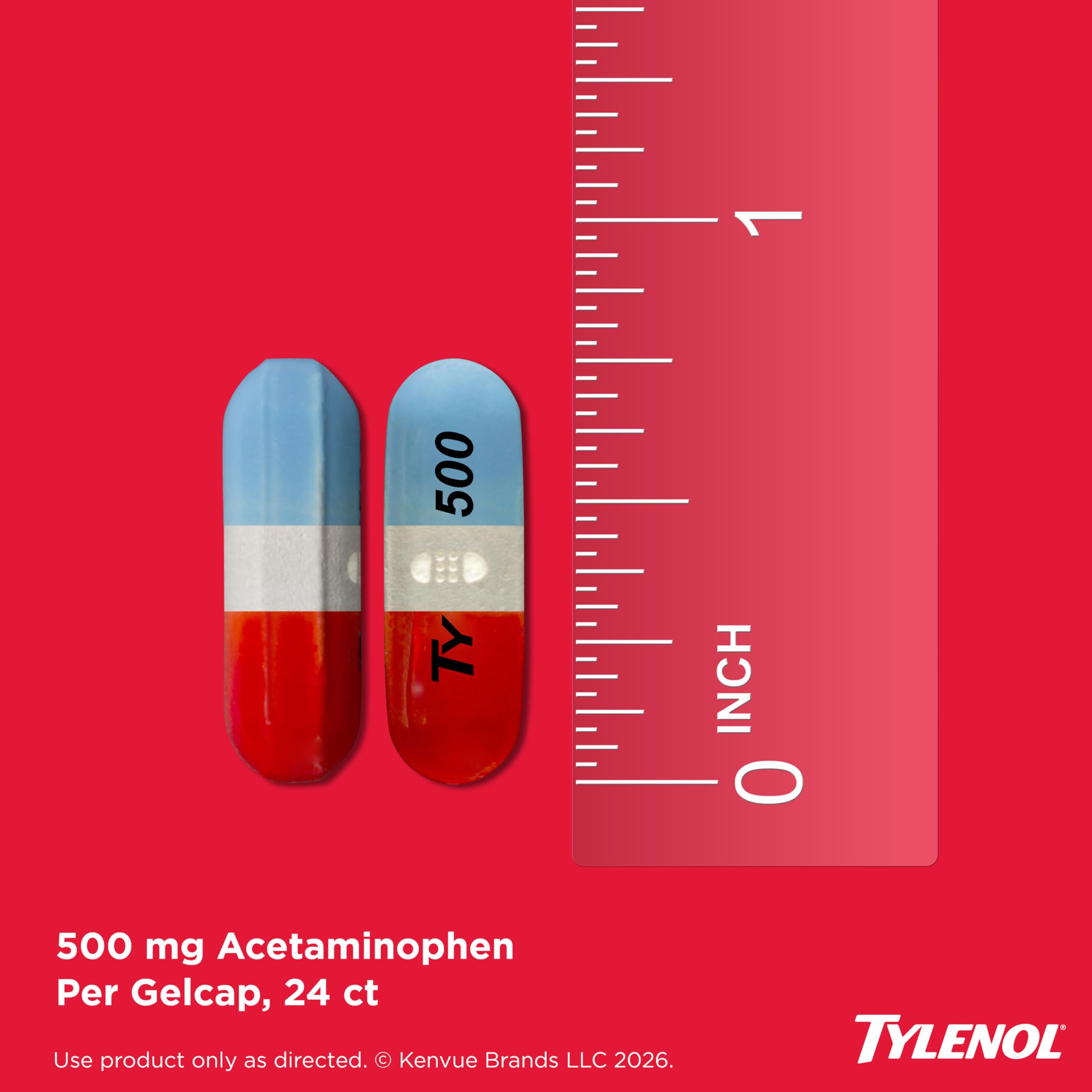 Tylenol Extra Strength Rapid Release Gels, 500 mg Acetaminophen, 24 ct — Amazon image 5