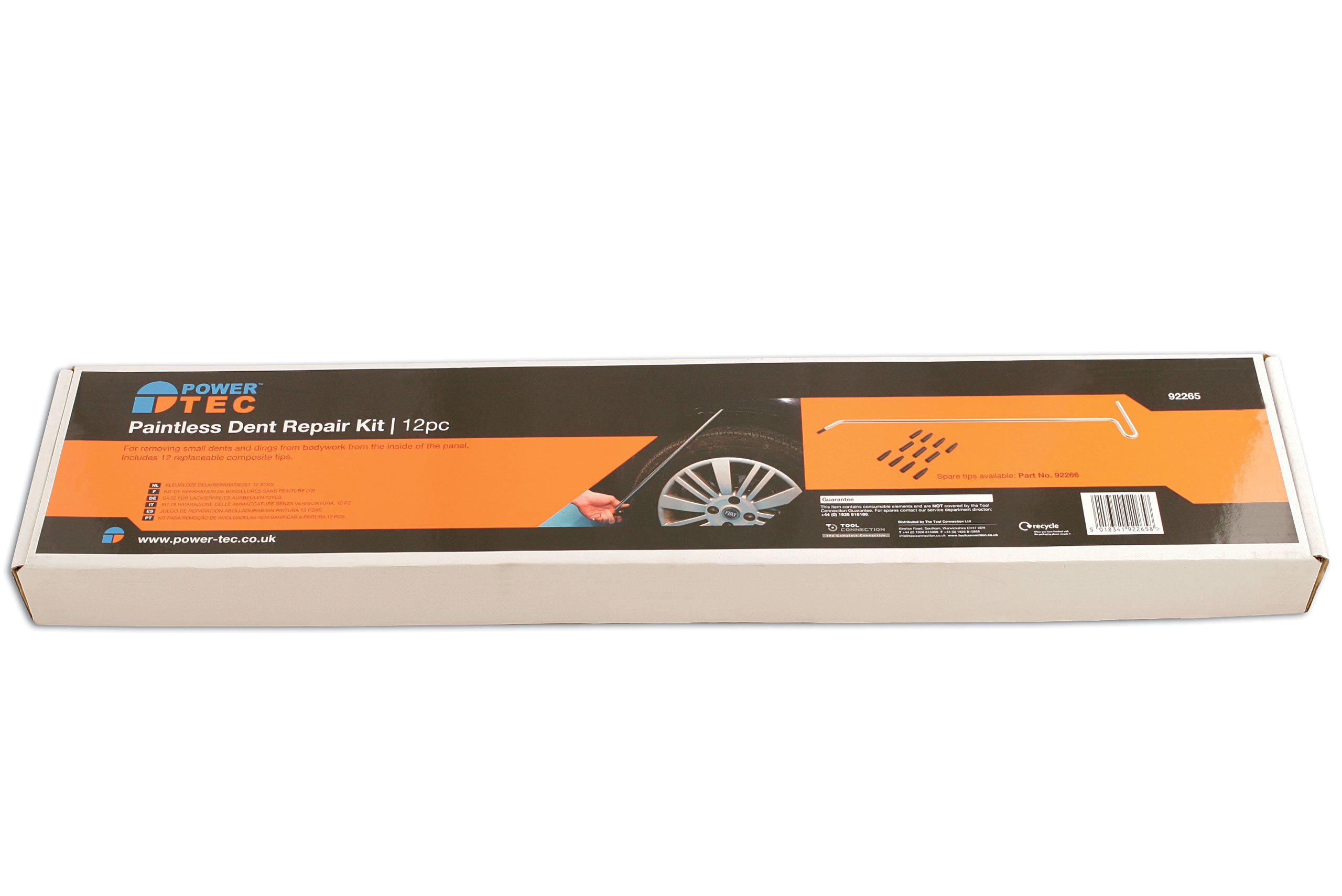 Power-Tec 92265 zestaw naprawczy wgnieceń bez malowania, zestaw 12 sztuk
