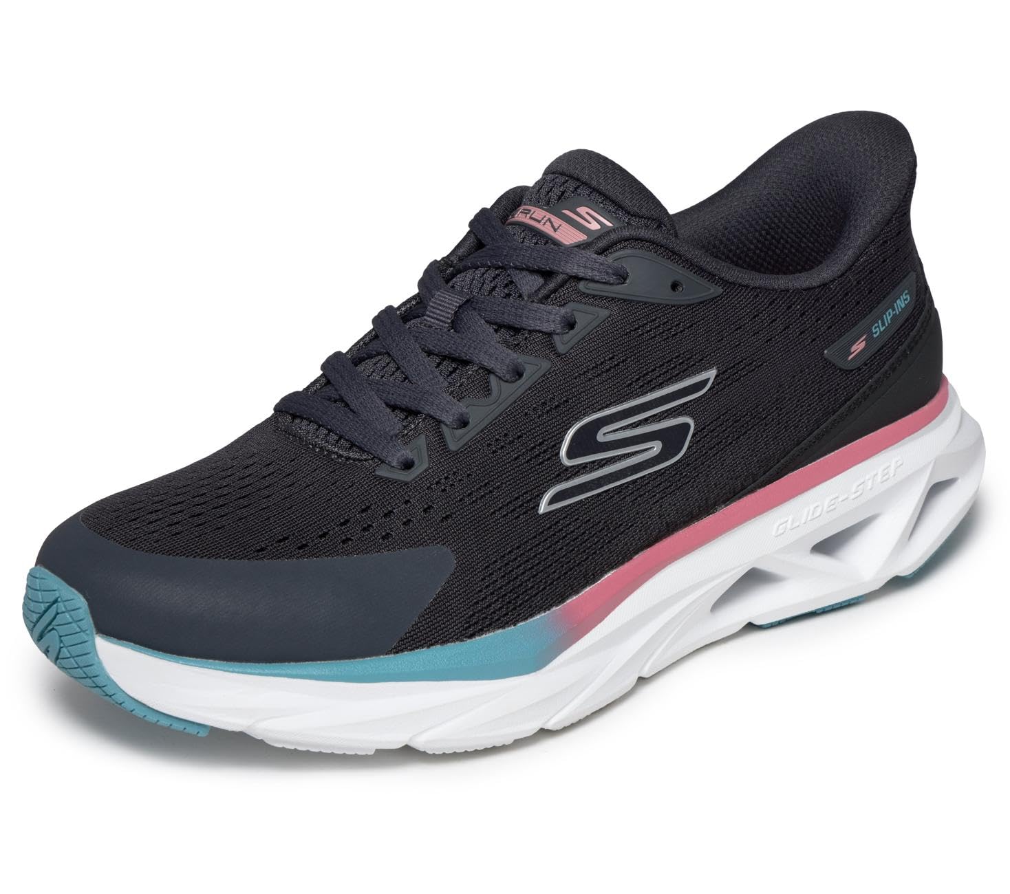 Skechers Women's Slip-in Glide-Step Vortex Sneakers - Engineered Mesh Lace Up Running Shoes