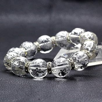 Amazon.co.jp: [石輝] 銀彫四神獣水晶16mm シルバーロンデル