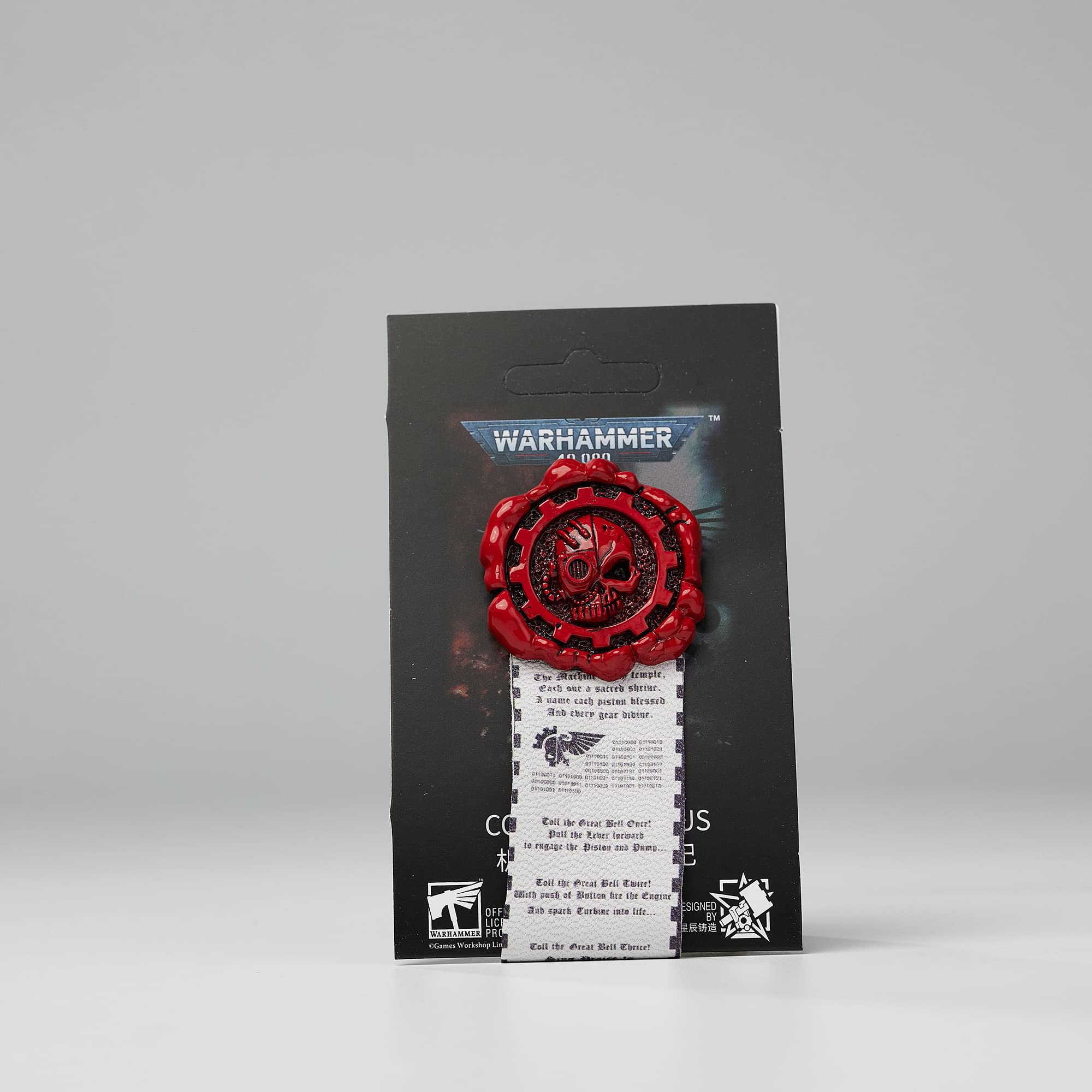 Starforged Compatibile con Warhammer 40k Sigillo di purezza: COG Mechanicus Pin Distintivo/Adesivo 1 PC