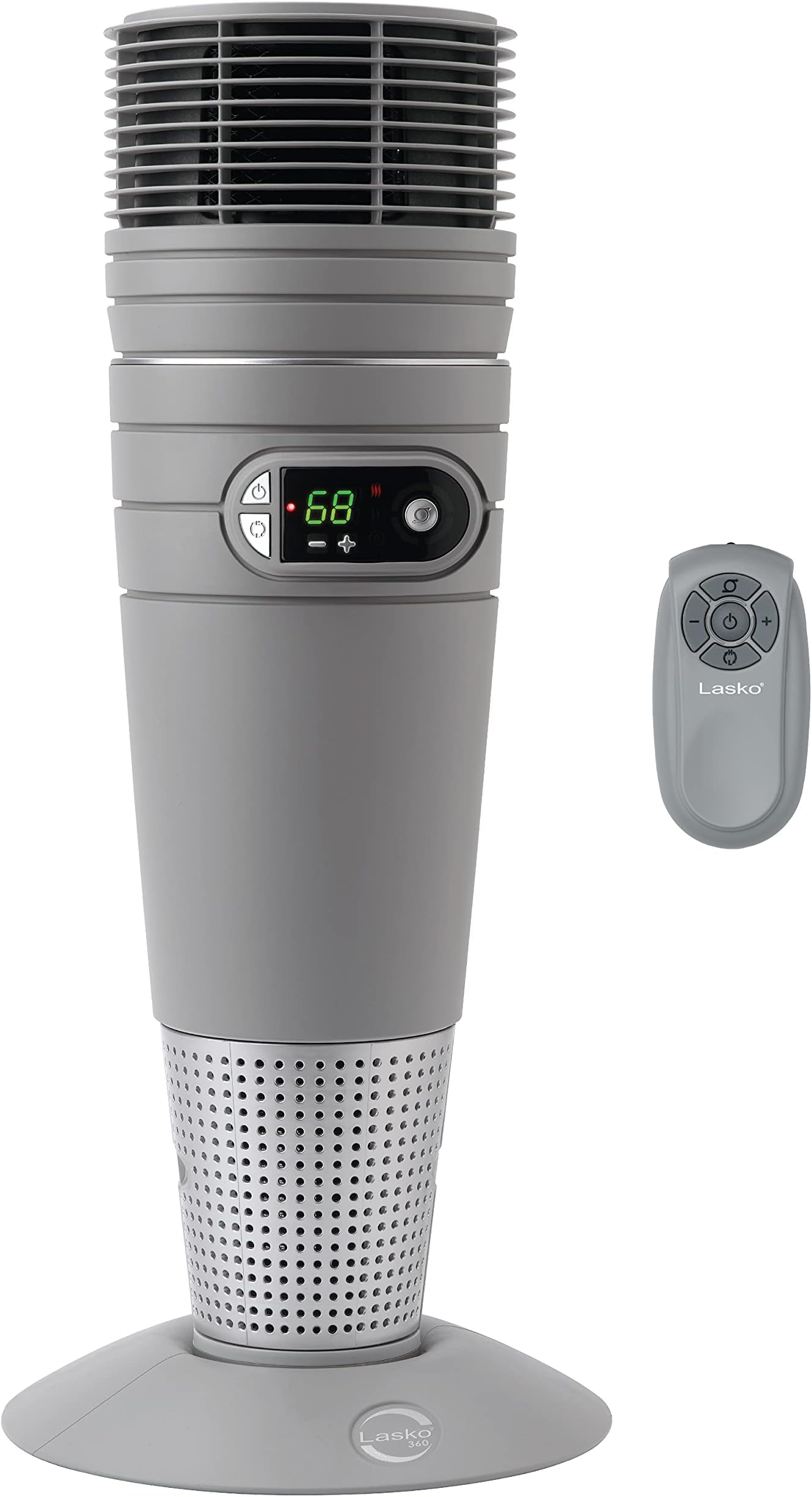 Full-Circle Warmth Ceramic Heater with Remote Control