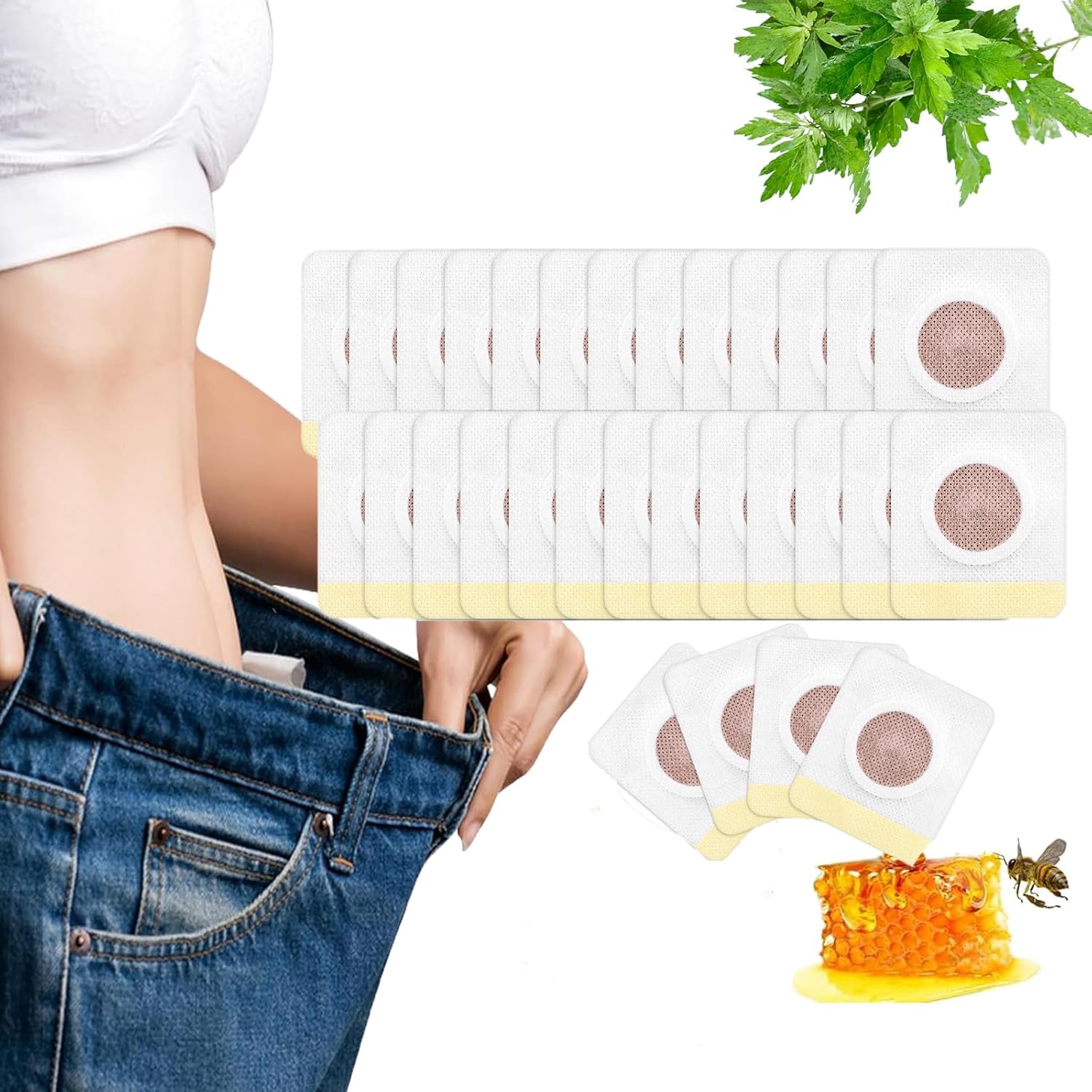 30 Pezzi Patch Dimagranti, Cerotti Brucia Grassi per Pancia e Vita ...