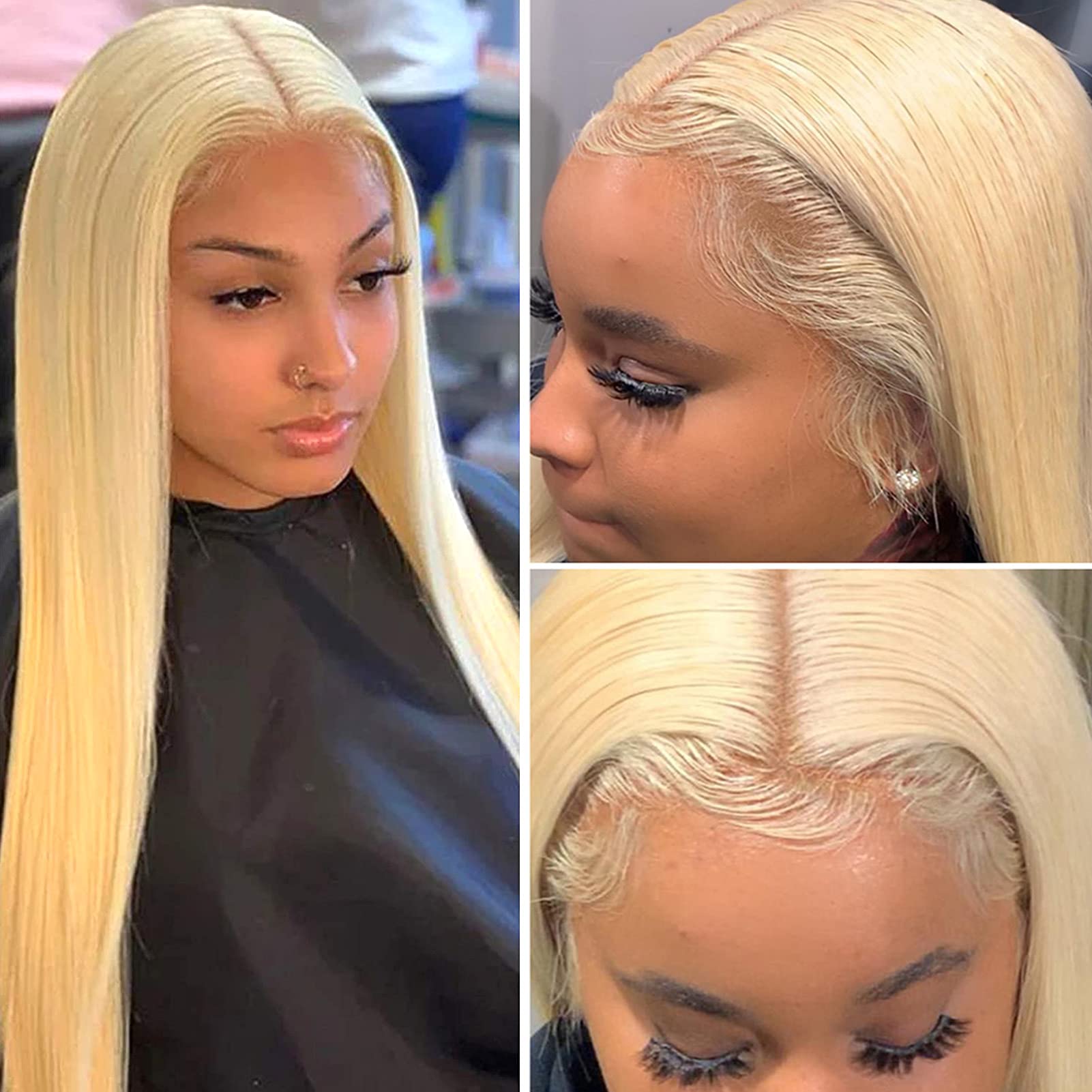 split hair dye side part