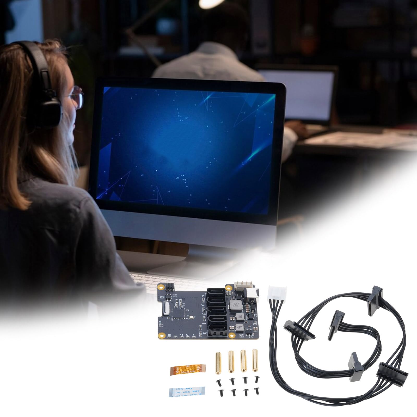Aggiornamenti della Scheda espansione PCIe X1009 per 5 5B con conversione ' efficienza energetica della Scheda espansione a Dischi Multipli SATA3.0 da 5 Gbps
