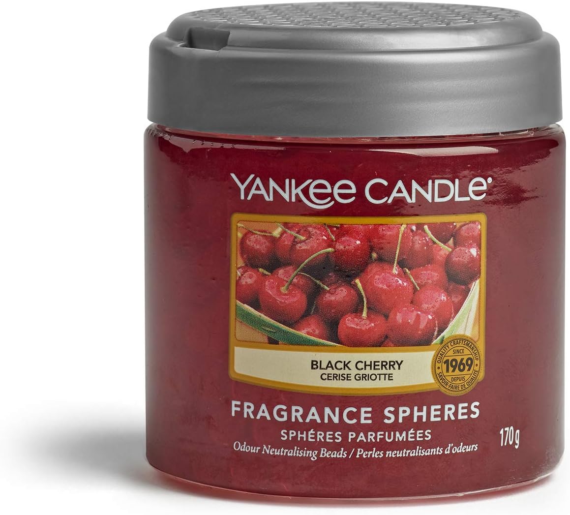 YANKEE CANDLE - Fragrance Spheres Ambientador, Dura hasta 45 días, Cereza Negra