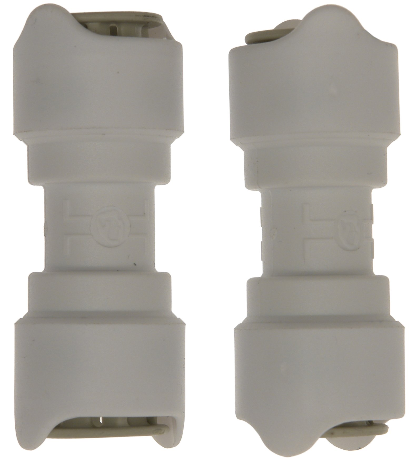 Whale Equal Straight Connector (Pack of 2) - White, 12 mm