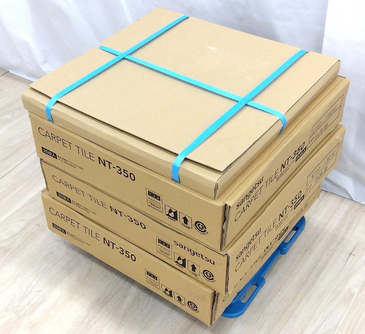 Amazon.co.jp: タイルカーペット 20枚3ケース+バラおまけ NT-350 NT353 