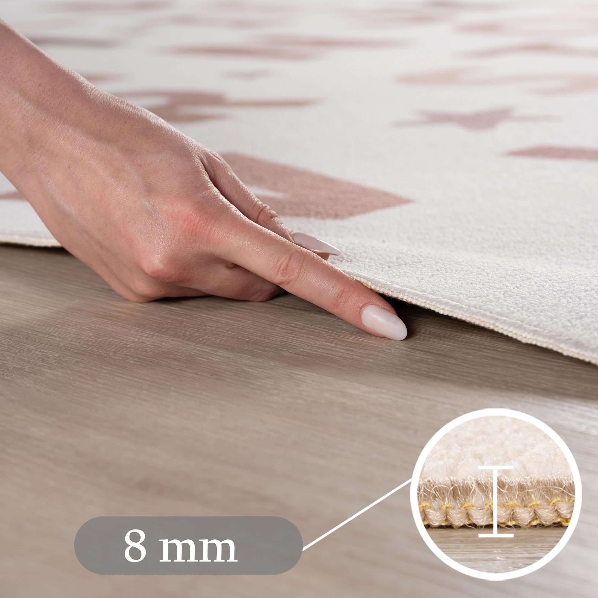 Carpettex Dywan Dzieciecy Alfabet Dywan Edukacyjny Okragly 160 cm do Pokoju Dzieciecego w Kolorze Kremowym z Motywem Liter idealny do nauki i zabawy szczegółowa motyw