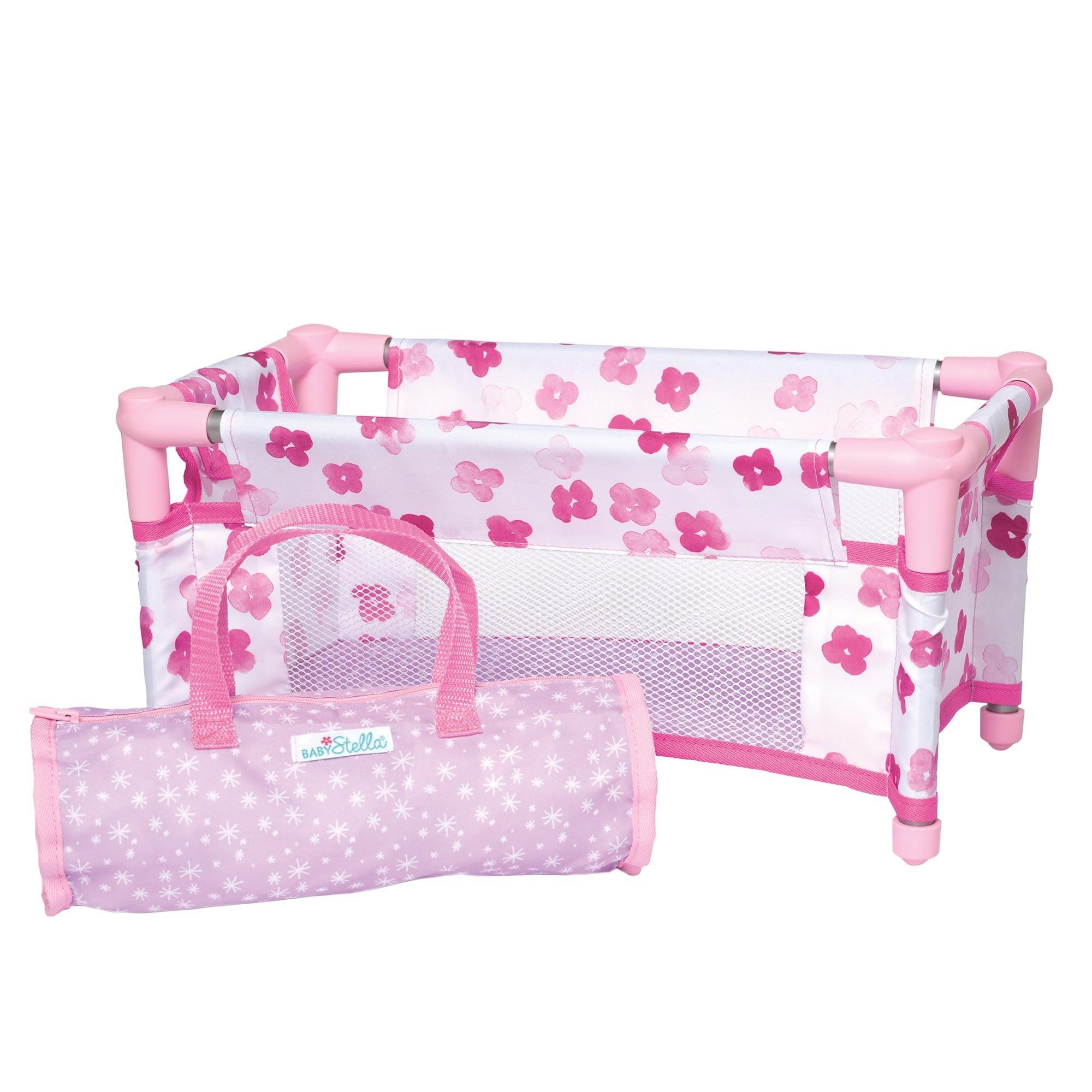 Manhattan Toy Baby Stella Take Along Travel Crib Pack and Play Accessory for Nurturing Dolls