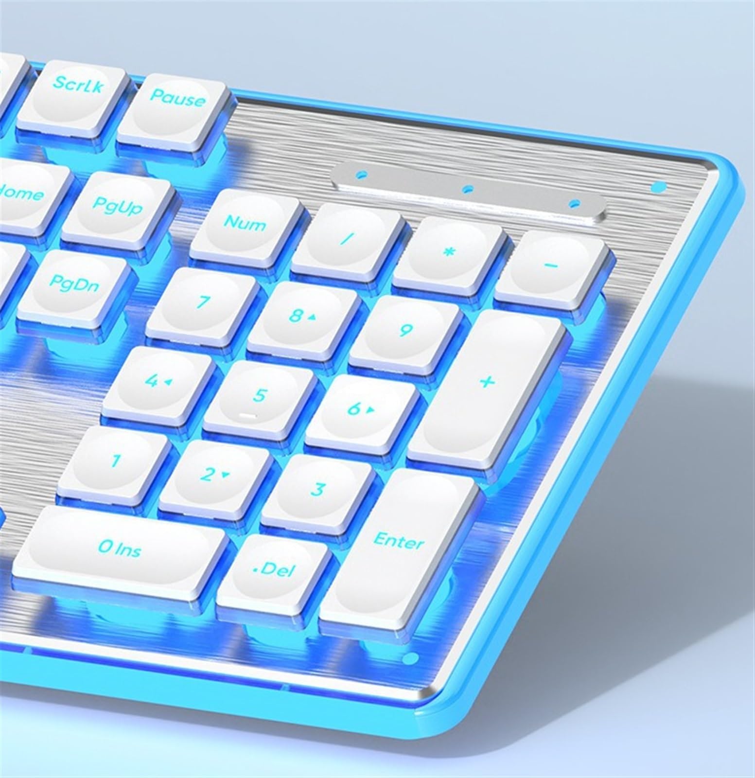 Klawiatura i Mysz Combo Przewodowa Klawiatura Mechaniczna Cicha I Mysz Do Gier Biurowych Laptopa Klawiatura Komputerowa(White)