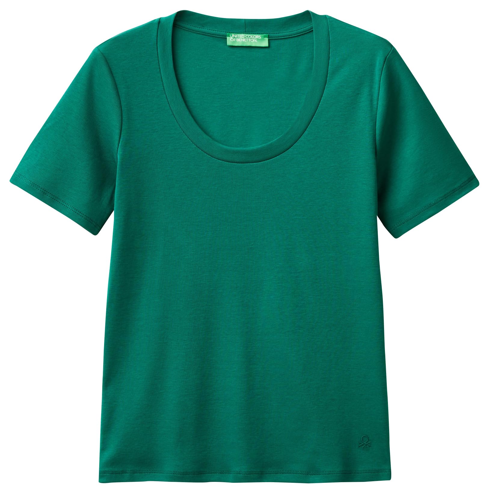 United Colors of Benetton Women's T-Shirt, Green, XXS