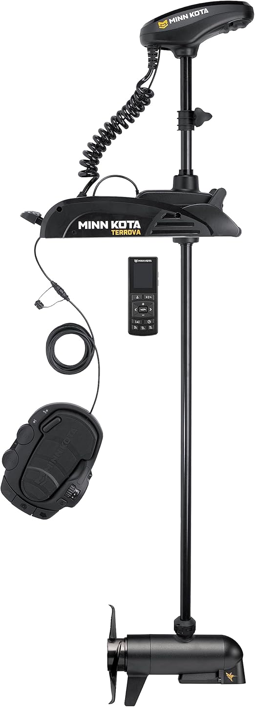 Minn Kota Terrova Bow-Mount Electric Trolling Motor with GPS, Spot-Lock, MEGA Down Imaging, 80 Lb. Thrust, 60 in. Shaft, Freshwater