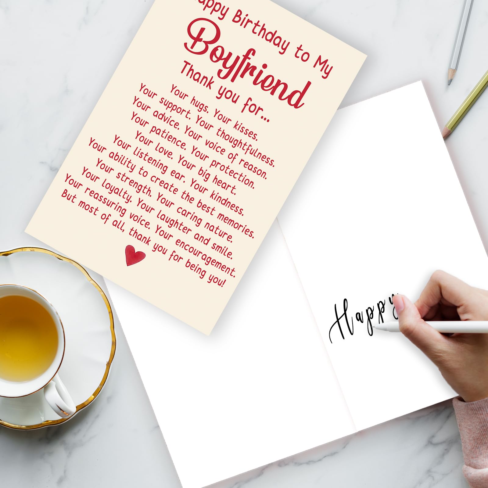 Gifts For Bf Alotozo Boyfriend Birthday Card, Happy Birthday Gifts To My  Boyfriend Him, Bday Engraved Wallet Card Inserts Gift From Girlfriend  Birthday Card For Boyfriend, image size:1600x1600