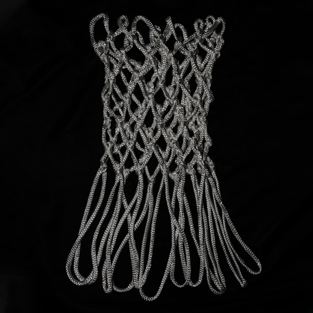 Retina da Basket Professionale, Rete Canestro Basket, Anti-Sfilacciamento, Grandezza Regolamentare, in Nylon HT, per Canestri Standard, Ultra Resistente, 300gr