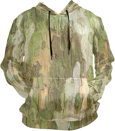 Tree bark camo hoodie Clearance