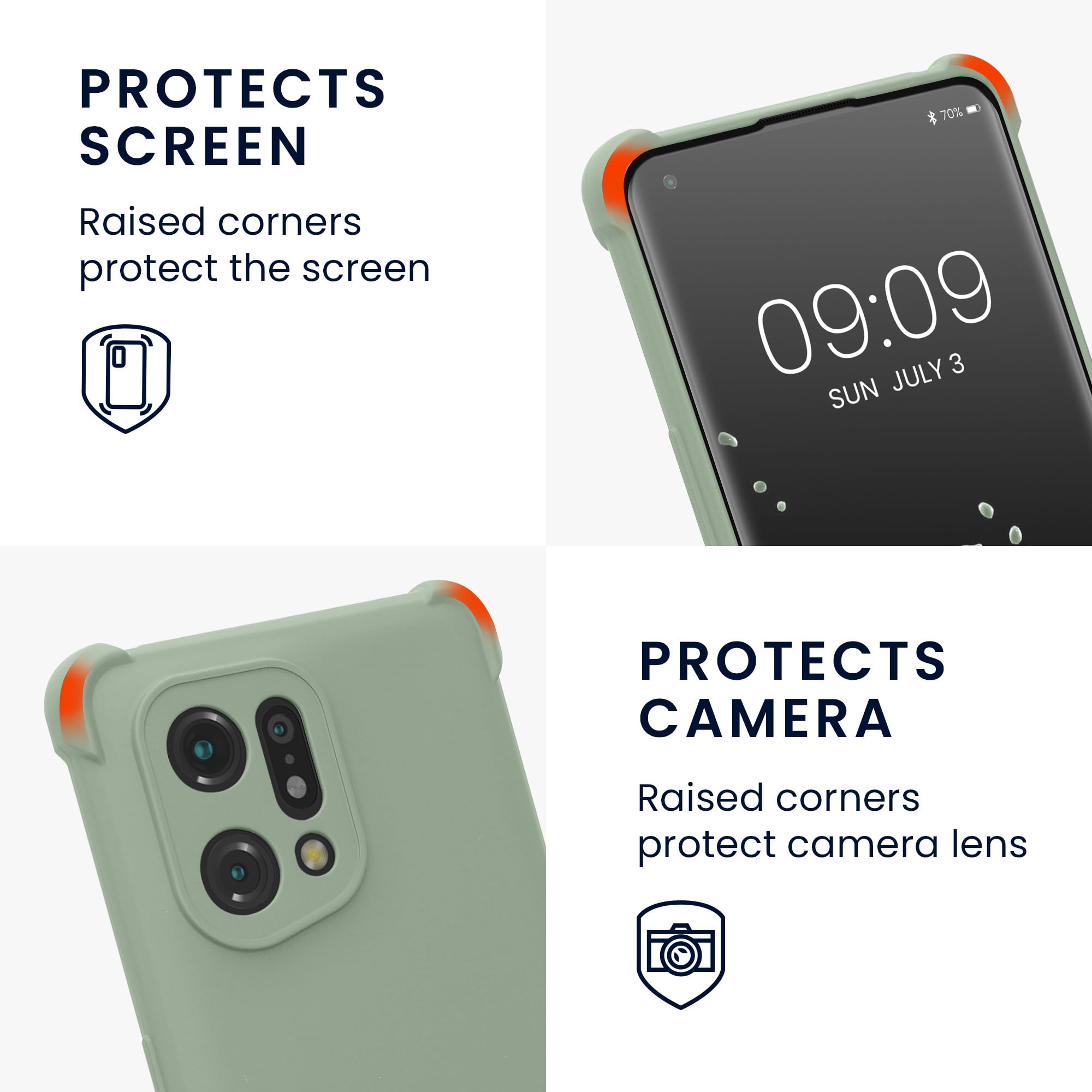 Oppo Find Neo X3 Coque Collier Pour Oppo Find X3 Neo - Housse Silicone Noire Avec Sangle Réglable Coque Anti-derapante