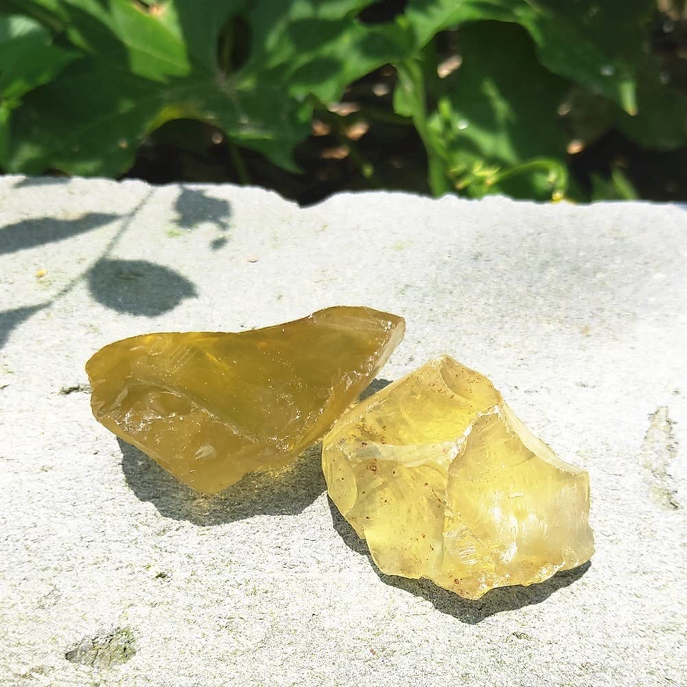 Cristallo Naturale Grezzo Naturale Non trattato citrino Cristallo Quarzo Giallo Pietra Grezza Topazio Adatto for la casa Collezioni di casa (Size : 110-130g)