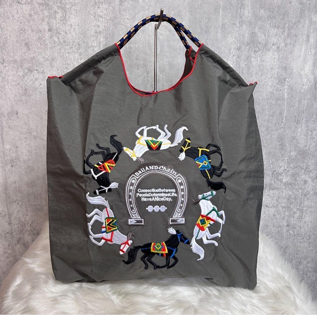 Amazon.co.jp: 韓国 刺繍エコバッグ 馬柄 チャコール 折りたたみ Amazon.co.jp: 韓国 刺繍エコバッグ 馬柄 チャコール 折りたたみ