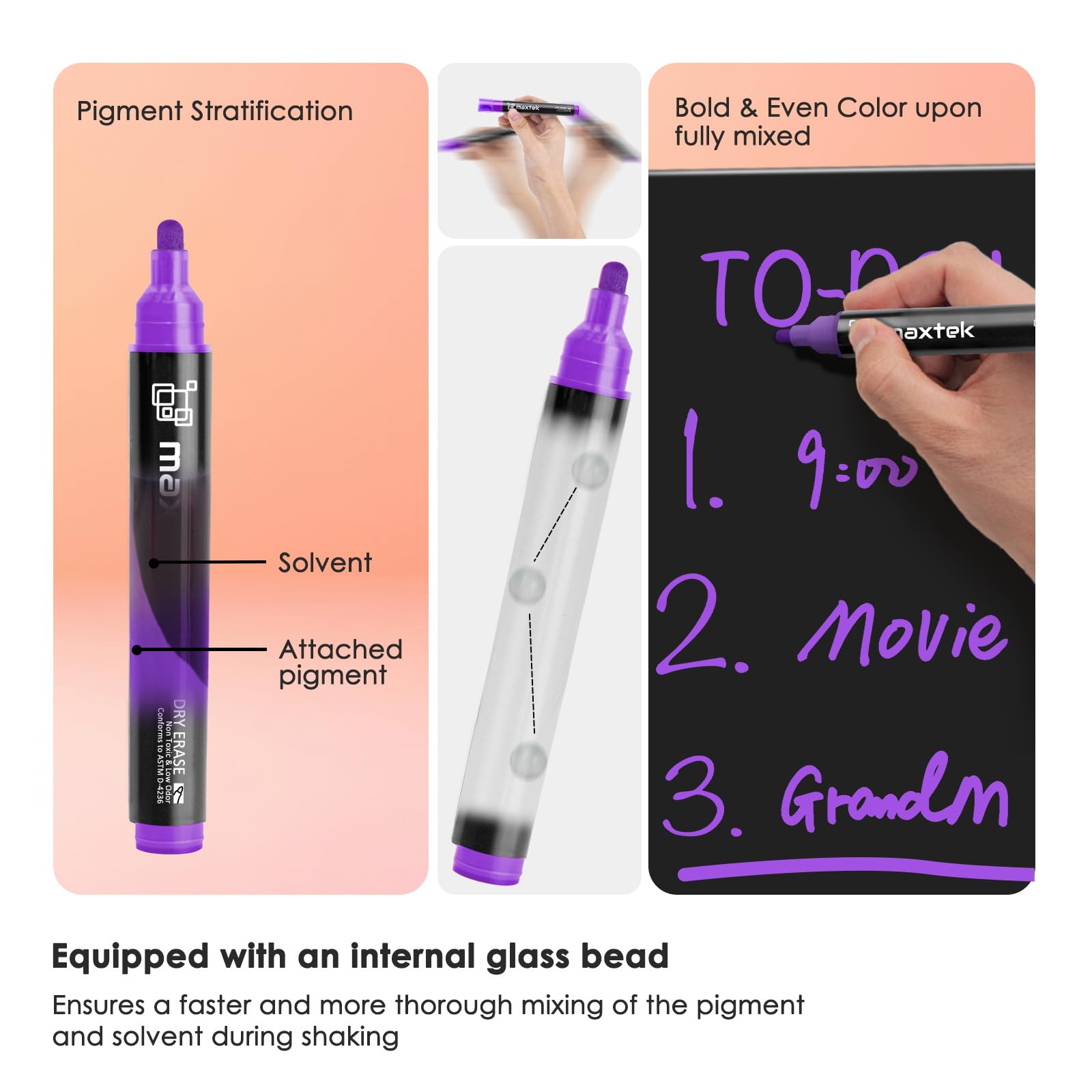 WRITECH Intrekbare Dry Erase Markers