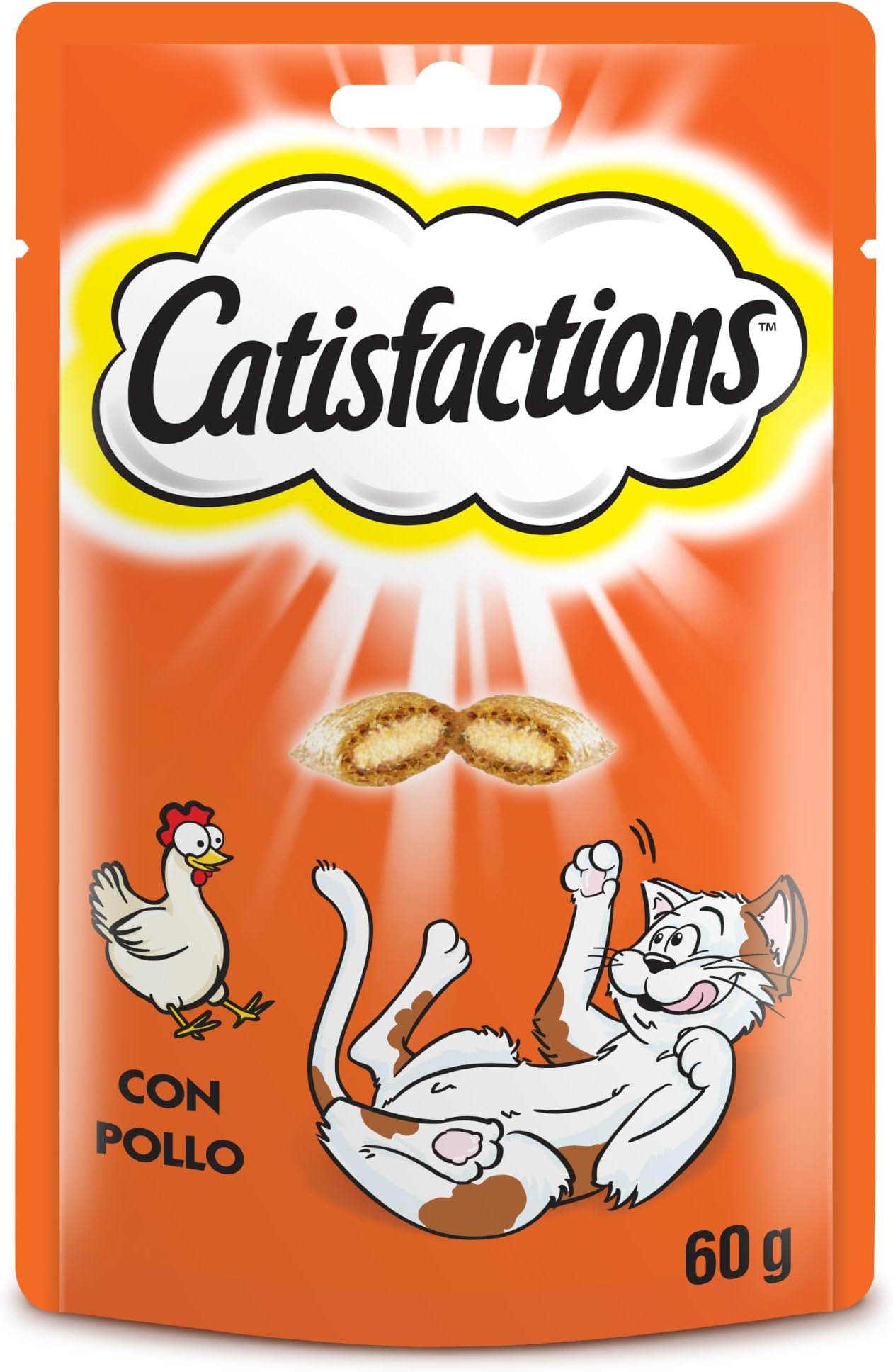 CATISFACTIONS Snack per gatto al pollo gr. 60 - Snack per gatto