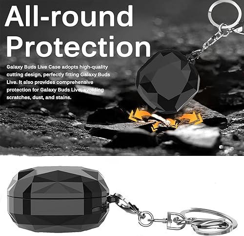 Miniatura 3 de Miimall Funda compatible con Samsung Galaxy Buds FE 2023Samsung Galaxy Buds 2 Pro 2022Samsung Galaxy Buds Pro 2021, carcasa rígida de policarbonato