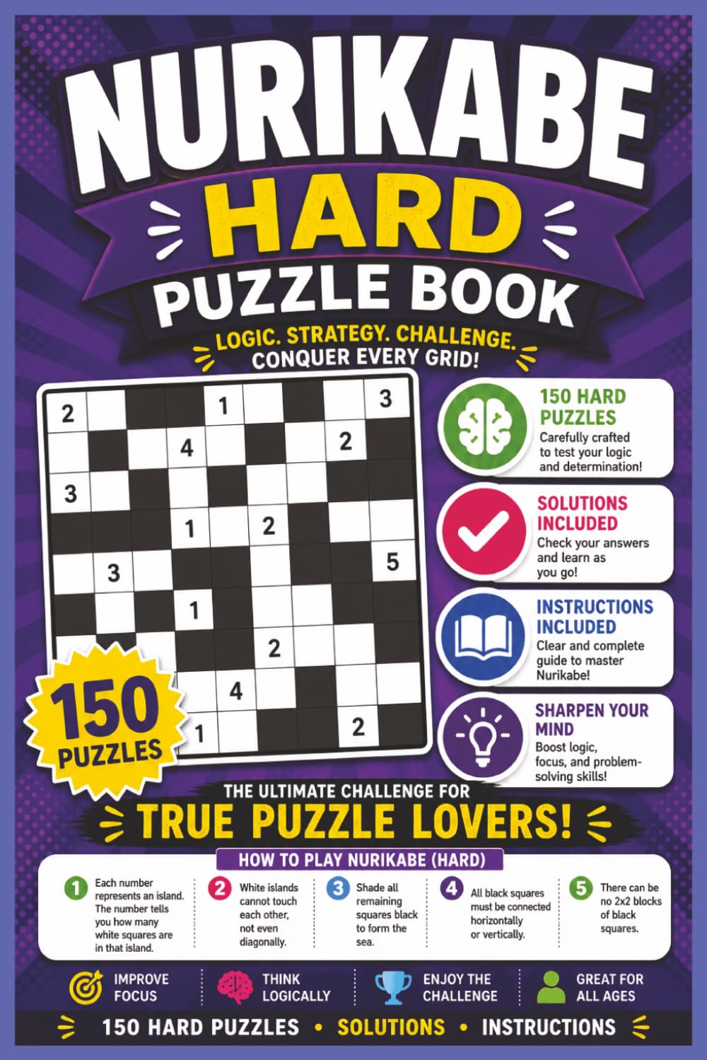 Nurikabe Hard Puzzles