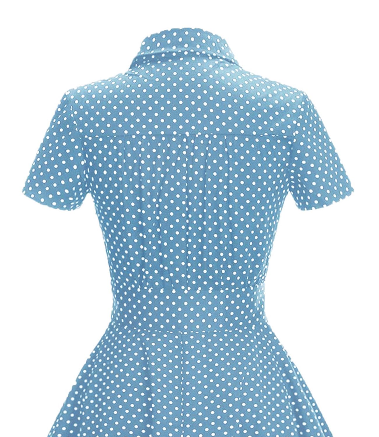 Gonna Vintage Anni 50 60 Audrey Hepburn Vestiti da Cocktail da Donna Elegante di Cotone Manica Corta